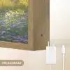 Tuinhuisje - Blauw - Bloemen Light Box met batterij (Wandlamp) middel -USP_websiteoplaadbaarNL