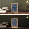 Grafisch - Bloesemtak - Blauw Light Box met kabel (Tafellamp) klein 925 -sfeer3