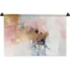 Abstract - Pastel kleuren - Goud - Modern - Aesthetic Wandkleed katoen klein -zz3d