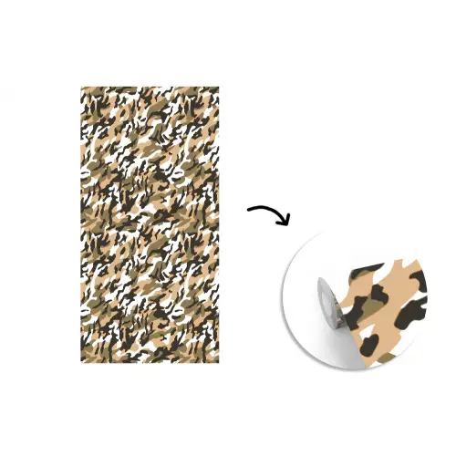 Camouflage - Aardetinten - Patroon fotobehang vinyl groot 64 -3d