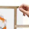 Voetbal - Abstract - Oranje - Verfspatten Light Box met batterij (Wandlamp kind) middel -USP_websiteprintNL