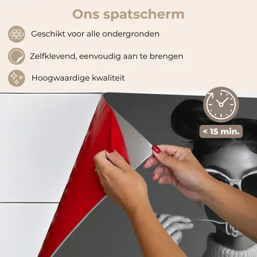 Vrouw - Pasta - Zonnebril keuken achterwand spatscherm klein -spatscherm_NL