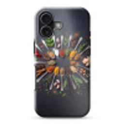 Kruiden - Lepels - Culinair - Kleurrijk - Sfeervol Toughcase MagSafe Apple iPhone 17 klein -3d