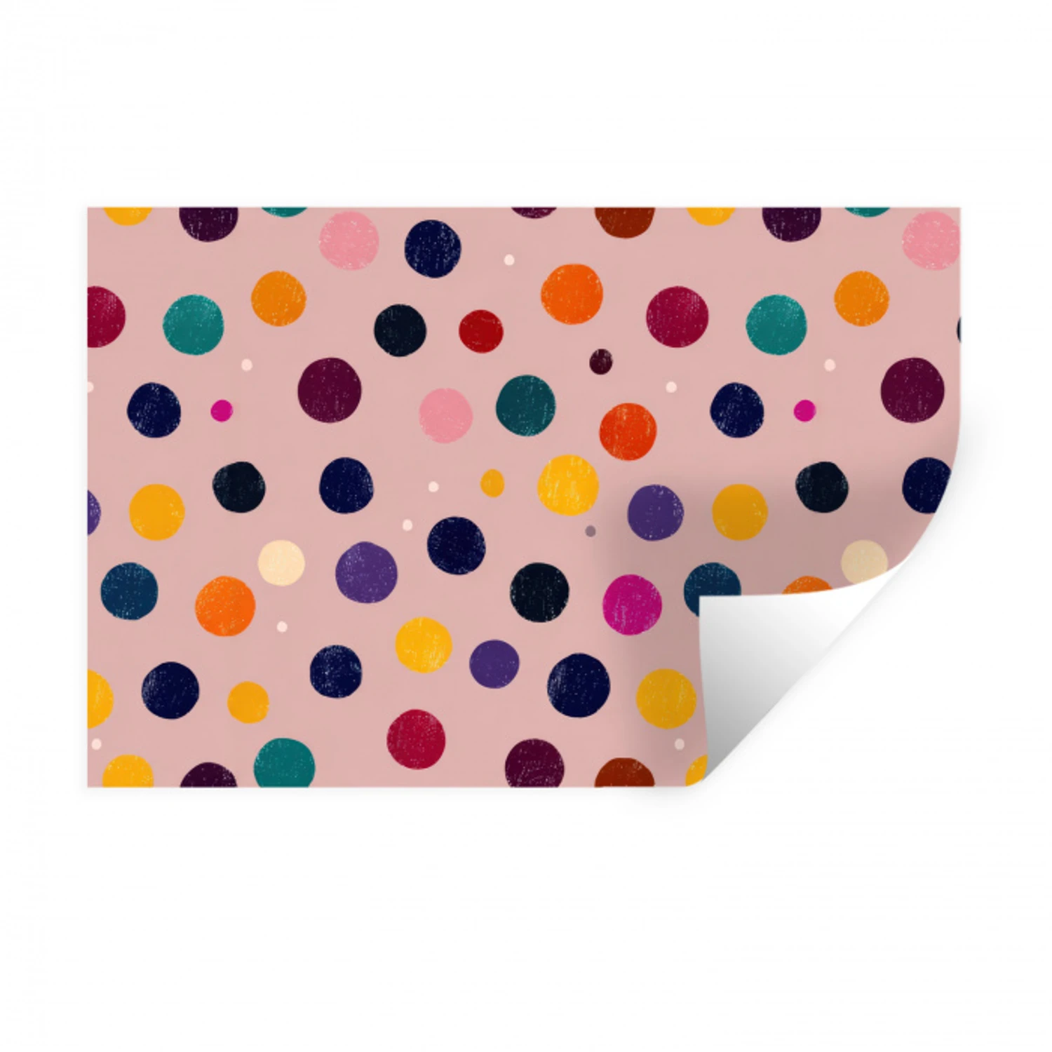Cirkels - Patroon - Kleurrijk Muursticker klein 286 -3d