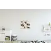 Grillige vormen - Subtiele overgangen - Dynamisch textielposter latten blank klein -kinderkamer