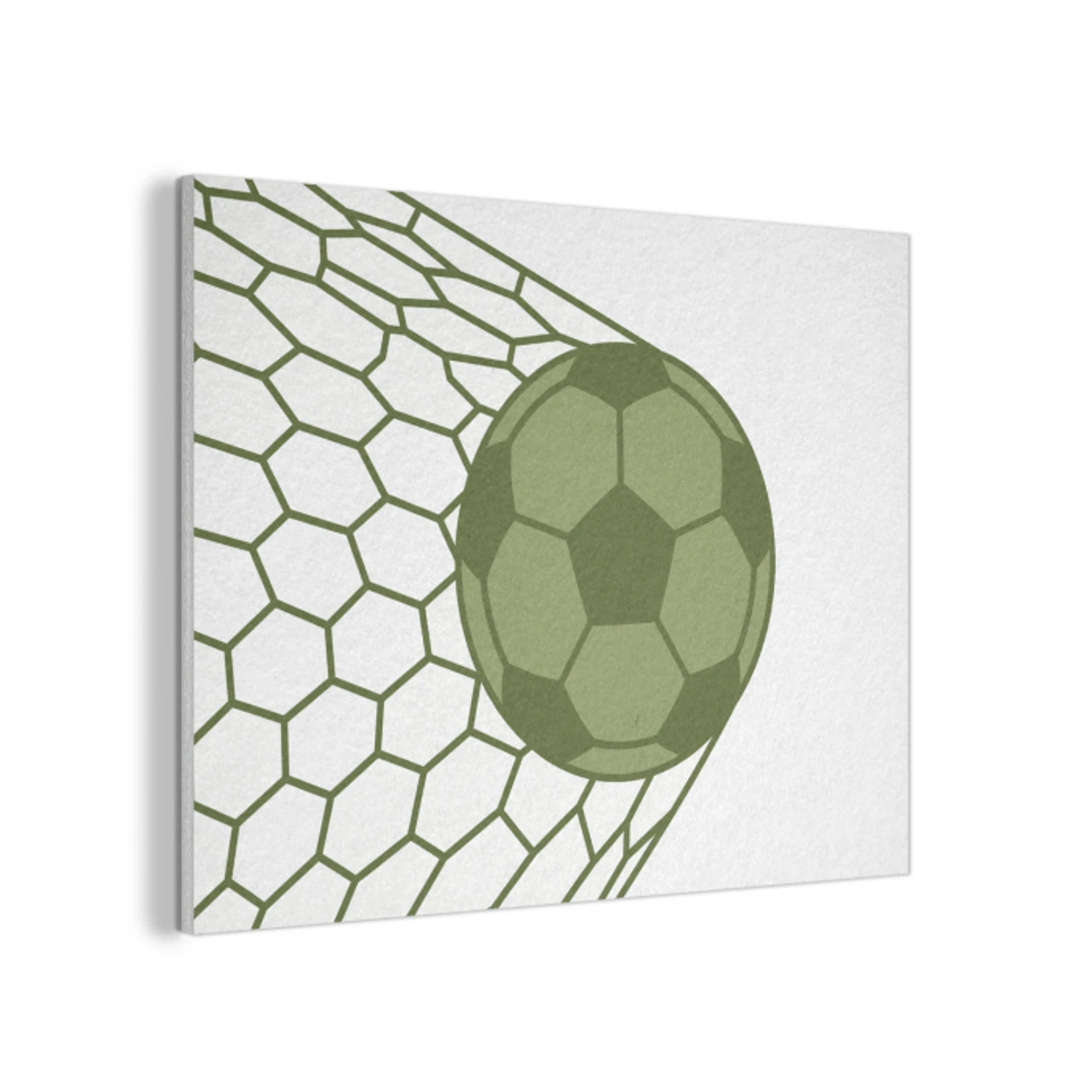 Voetbal - Goal - Sport - Groen PET vilt klein -3d