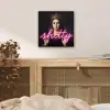 Ironisch - Tekst - Neon aluminium wit klein -sfeer3