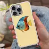 Vis - Vinnen - Blauw - Ogen Hoesje iPhone 16 Pro Max met koord klein -sfeer3