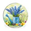 Lavendelbloemen - Quote - Gieter Wandcirkel aluminium klein -3d