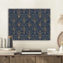 Deco - Waaier - Blauw PET vilt klein 837 -sfeer1