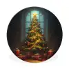 Kerstboom - Cadeau - Kerst - Winter Wandcirkel aluminium klein -3d