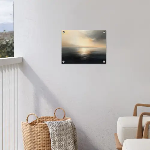 Zon - Horizon - Zee tuinposter los doek klein -sfeer8