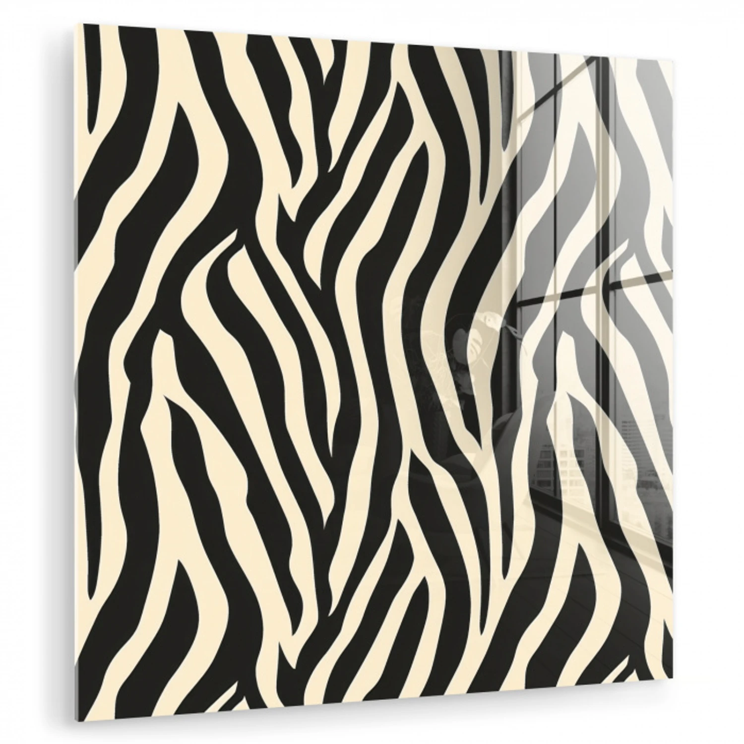 Zebra - Print - Klassiek - Zwart plexiglas 5mm klein 11 -zzzproduct_nieuw