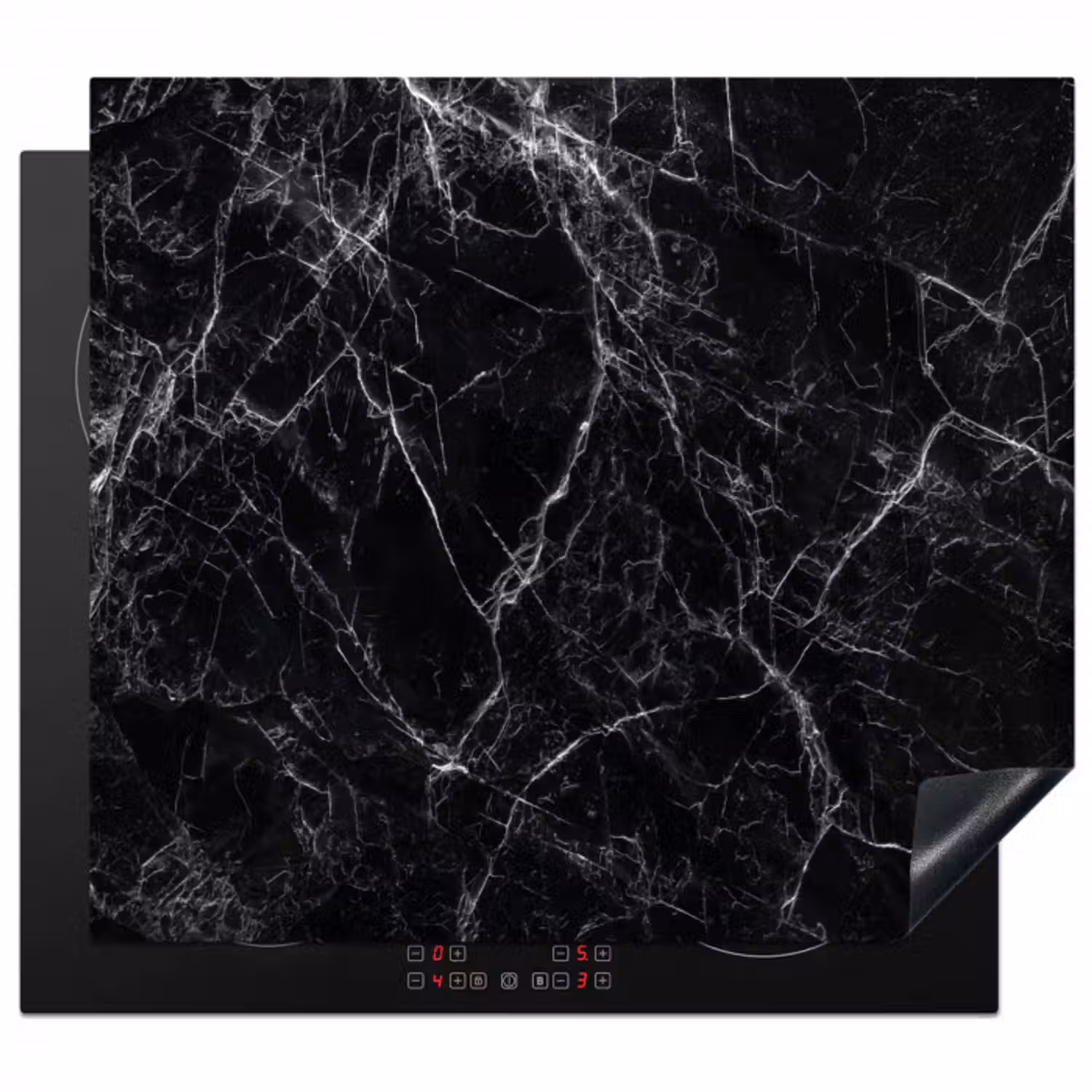Herdabdeckplatte - Blitzschlag von Black Marble
