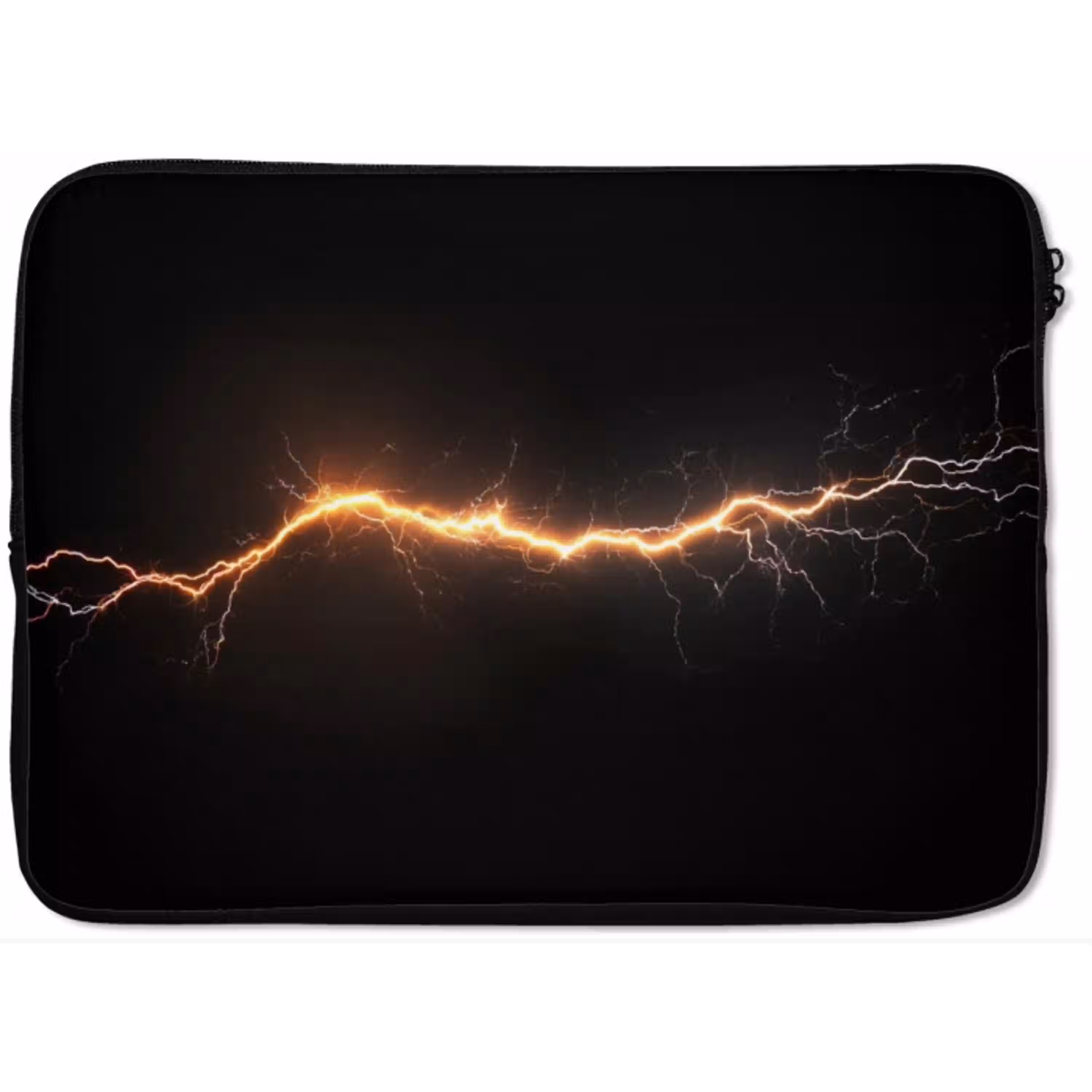 Gaming - Oranje - Bliksemflits - Licht laptophoes neopreen klein -zkaufland3dotto