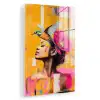 Vogel - Vrouw - Abstract - Bloem plexiglas 5mm klein -zzzproduct_nieuw
