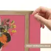Meisje - Kopje - Bloemen - Roze Light Box met batterij (Wandlamp) middel -USP_websiteprintNL