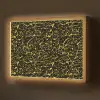 Spat - Waterverf - Geel - Zwart Light Box met batterij (Wandlamp) middel 907 -z3d_website