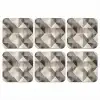 Geometrisch - Motief - Aardetinten onderzetter kurk middel 366 -3d