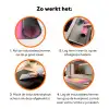 Bonjour - Roze - Fel groen Inductie beschermer vinyl 3mm klein -zzzzzzz-td-werking