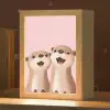 Otters - Glimlach - Bruin Light Box met kabel klein -zzz_3d_website