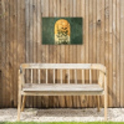 Plant - Bloemen - Wit Tuinposter op houten frame 2 cm dik klein -sfeer4
