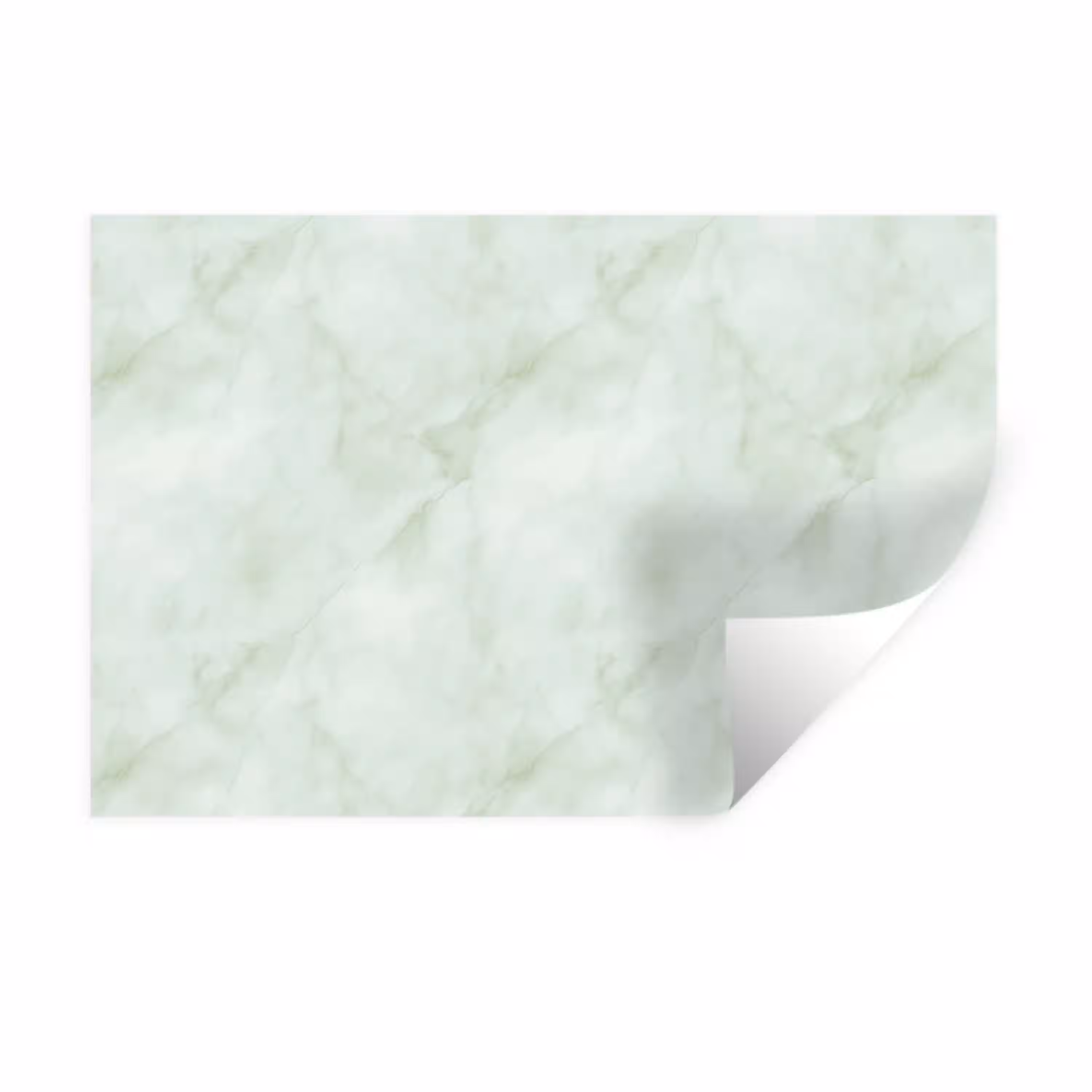 Groen - Marmer - Vloeiende aders Muursticker klein 286 -3d