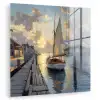 Zeilboot - Zon - Pier - Hout plexiglas 5mm klein -zzzproduct_nieuw