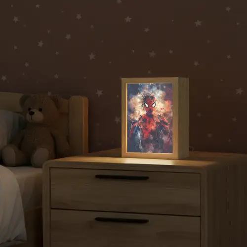 Superheld - Jongens - Rook - Kleuren Light Box met kabel klein -sfeer1_kind
