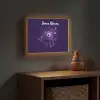 Monster - Paars - Ruimte Light Box met batterij (Wandlamp kind) middel -sfeer5_kind