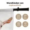 Geit - Portret - Jongen - Meisjes - Kids - Wit Wandkleed katoen klein -sfeer2