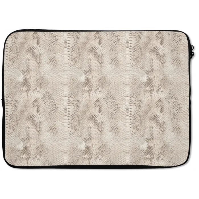 Slang - Patroon - Beige laptophoes neopreen klein 279 -zkaufland3dotto