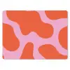 Vlekken - Rood - Roze - Patroon - Minimalistisch muismat rubber klein -3d
