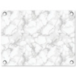 Wit - Marmer - Grijs tuinposter los doek klein 239 -3d
