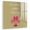 Groen - Zomer - Quote - Palmboom plexiglas 5mm klein -zzzproduct_nieuw