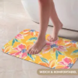Textuur - Bloemen - Kleurrijk Badmat klein 997 -USP_ZachtDE