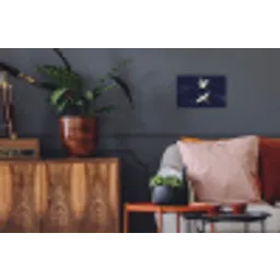 Kraanvogels - Nachthemel - Blauw Muursticker klein -kamerbank