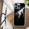 Saxofonisten - Hoeden - Rook - Licht Hoesje iPhone 16 Pro Max met koord klein -sfeer4