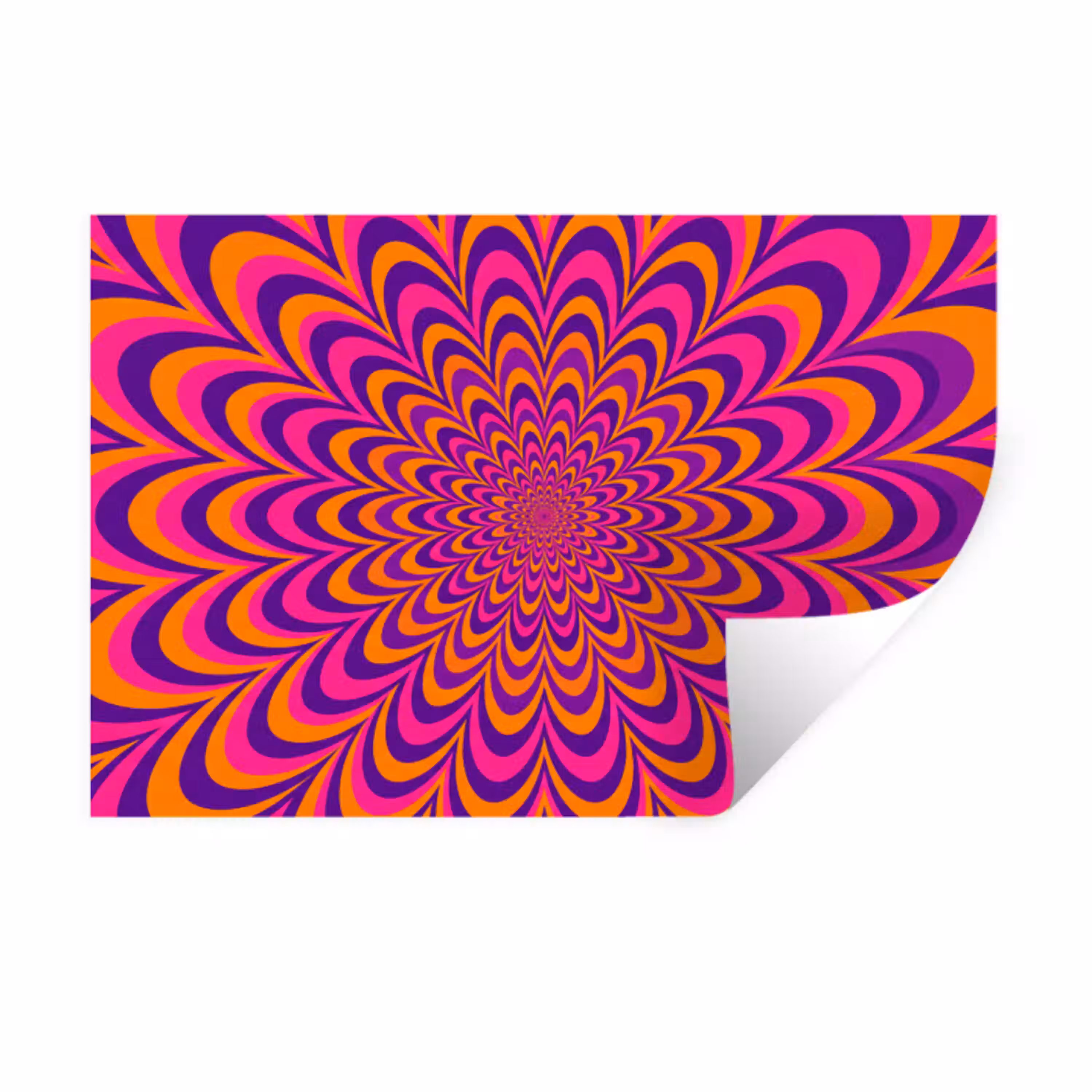 Patroon - Optisch - Kleurrijk Muursticker klein -3d