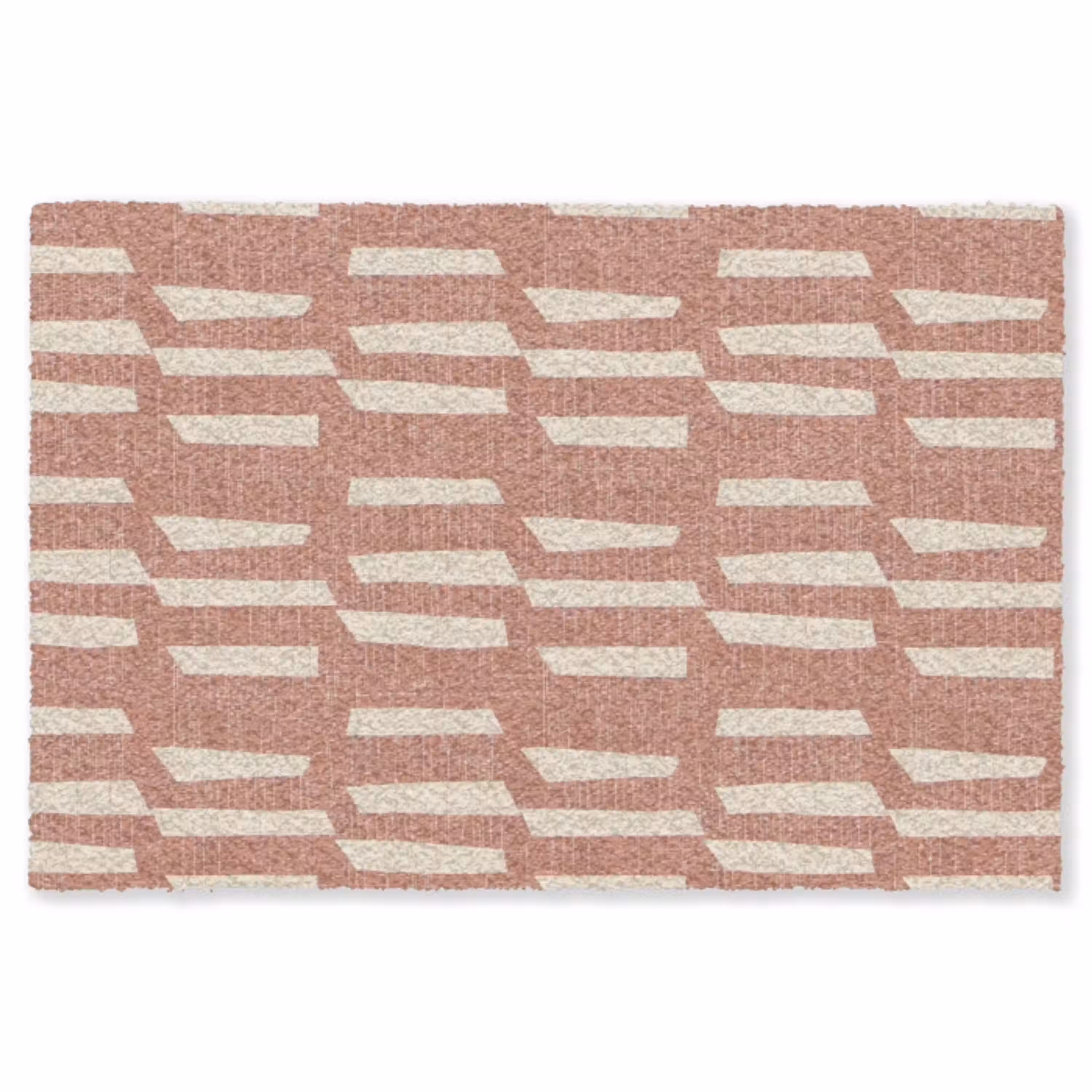 Terracotta - Abstract - Textuur - Patroon Vloerkleed Rechthoek klein 1091 -3d