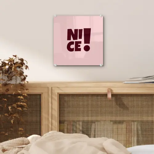 Nice - Uitroepteken - Roze plexiglas 5mm klein -sfeer4