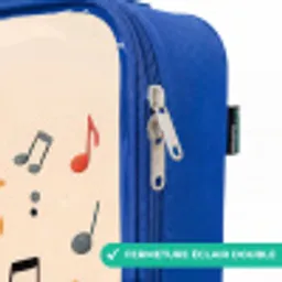 Muis - Saxofoon - Muziek Kinderkoffer - Blauw klein -rits_FR