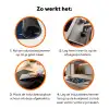 Banaan - Tropisch - Blauw - Patroon Inductie beschermer vinyl 3mm klein 276 -zzzzzzz-td-werking