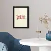 Don't lose your fire - Rood - Wit - Minimalistisch fotolijst zwart zonder passe partout klein -sfeer4