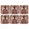 Abstract - Figuur - Illustratie - Hoed onderzetter kurk middel -3d