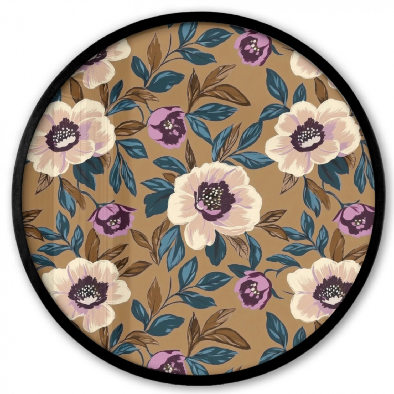 Floraal - Stilleven - Kleurrijk Fotolijst rond zonder passe partout klein 856 -3d