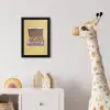 Pizza - Doos - Salami - Illustratie fotolijst zwart zonder passe partout klein -usfeer4_kinderkamer
