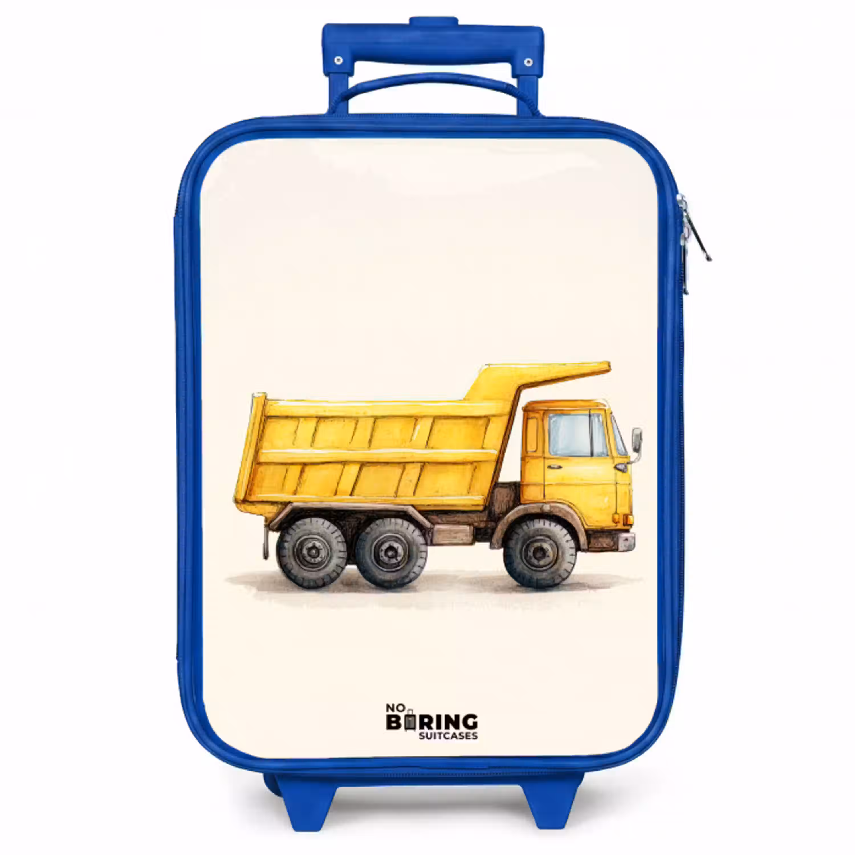 Kiepwagen - Getekend - Geel Kinderkoffer - Blauw klein -zzz_website3d
