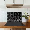 Herhaling - Handgetekend - Lijnen - Wit keuken achterwand spatscherm klein 900 -sfeer2
