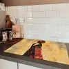 Vrouw - Silhouet - Patronen - Sierlijk Inductie beschermer vinyl 3mm klein -sfeer3